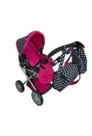 Wózek dla lalek głęboki z torbą