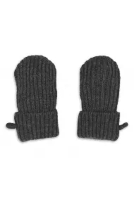 Rękawiczki dziecięce z wełny merino 100% grafitowe Pigeon 0-12 mies.