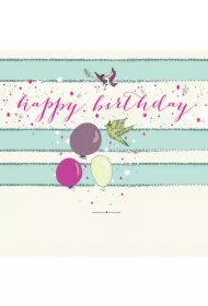 Karnet Swarovski kwadrat CL0203 Urodziny balony