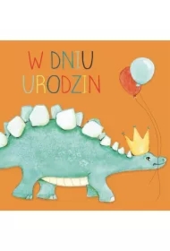 Karnet kwadrat CL4214_PO Urodziny Dinozaur