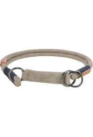 Be Nordic, obroża zaciskowa, dla psa, szara, skórzana, S&ndash;M: 40 cm/o 8 mm