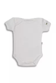 Basic, Body motylkowe z krótkim rękawem, beżowe rozmiar 50