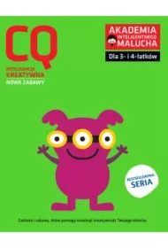 CQ: Inteligencja kreatywna dla 3-4 latków nowe zabawy z poradami psychologa. Książka z naklejkami. Akademia Inteligentnego Malucha