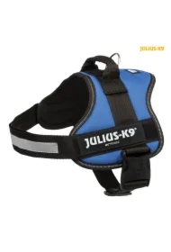 Szelki Julius-K9, rozm. 0/M&ndash;L: 58&ndash;76 cm, niebieskie