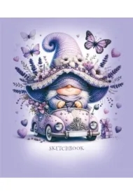 Szkicownik 148x105 24 stron 100g/m2 TW Gnom fiolet