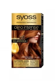 Farba do włosów trwale koloryzująca z olejkami 7-77 Czerwona Miedź