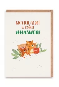 Kartka na parapetówkę W końcu na swoim + eko koperta