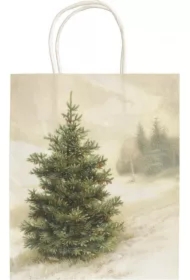 Torebka ozdobna A5 STBAG149 Jodła zimą
