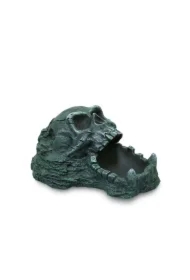 Dekoracja terrarystyczna miska z czaszką 20cm