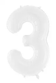Balon foliowy 3 biały