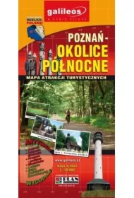 Mapa atrakcji tur. - Poznań i okolice pół.1:50 000
