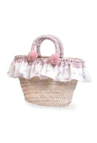 Torba z liści palmy na lalkę