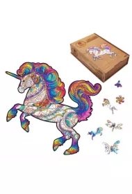 Puzzle drewniane 160 el. Unicorn M