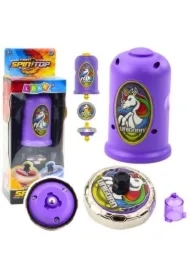 Wyrzutnia z bączkiem latający dysk fioletowy