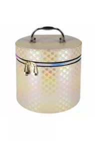 Kuferek M z lusterkiem na zamek 17x17x16cm MIX