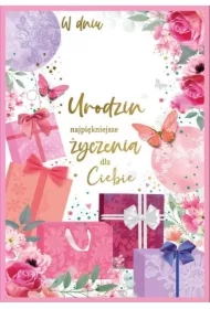 Karnet DK-1224 Urodziny (wymienne cyfry)