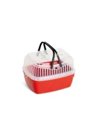 Transporter dla gryzoni i królików, czerwony, 30 x 23 x 21cm