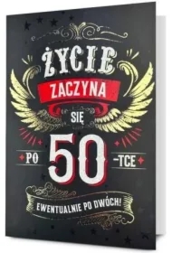 Karnet B6 Urodziny 50