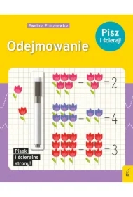 Pisz i ścieraj. Odejmowanie