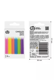 Świeczki urodzinowe 6cm 24 szt