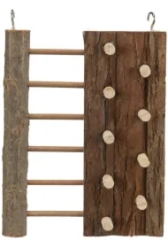 Ścianka do wspinania dla gryzoni, drewniana, 16x20 cm