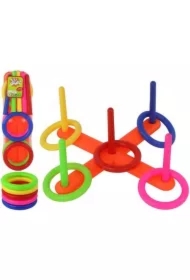 Rzut do celu kolorowe obręcze