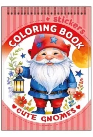 Kolorowanka 105x148 z naklejkami Gnomy