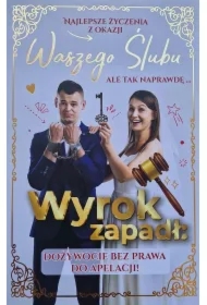 Karnet Ślub - Kajdanki