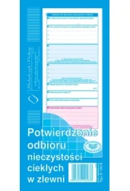 Potwierdzenie odbioru nieczystości...S-100-8