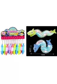 Brelok świecący delfin rekin rurka pop