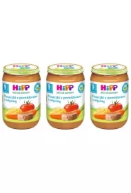 Kluseczki z pomidorami i cielęciną po 9. miesiącu zestaw