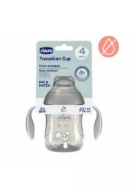 Kubek treningowy z miękkim ustnik 200ml szary 4m+