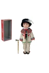 Lalka chłopiec w stroju góralskim ludowym 38cm