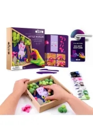 Okto Zestaw DIY z masy plastycznej Małe Światy Sztuka z Nietoperzem 21x21 cm