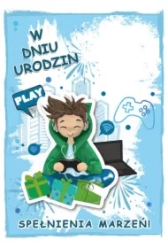 Karnet urodziny chłopiec