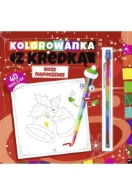 Kolorowanka z kredką. Boże Narodzenie