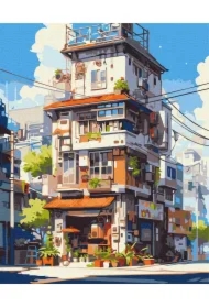 Malowanie po numerach - Apartamenty w Tokio