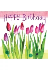 Karnet Urodziny S335 Tulipany