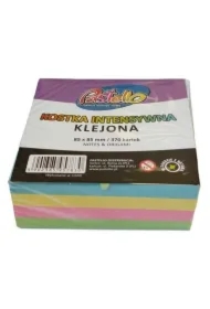 Kostka klejona 85x85mm 370 kartek kolorowa