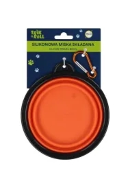 Miska silikonowa składana czerwona 19cm