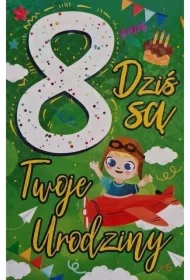 Karnet Urodziny 8 chłopiec
