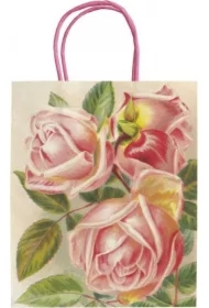 Torebka ozdobna A5 STBAG140 Różowe róże