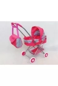 Wózek gondola różowo-szary