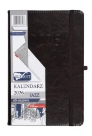 Kalendarz 2026 A5 dzienny Jazz czekoladowy