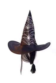 Kapelusz karnawałowy Czarownica z włosami