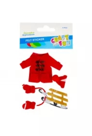 Ozdoba dekoracyjna filcowa samoprzylepna Boże Narodzenie Zima 480859