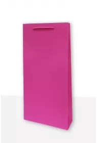 Torebka prezentowa jednobarwna koniak różowa