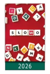 Kalendarz 2026 na biurko słowo