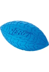 Piszcząca piłka rugby z bieżnikiem NERF, M, czerwona/niebieska