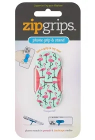 ZipGrip uchwyt na palce do telefonu Flamingi